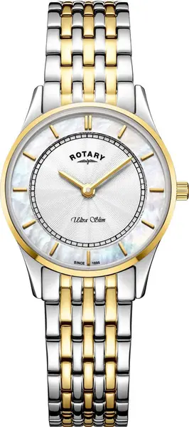 image of Rotary Watch Ultra Slim Ladies - White RTY-945