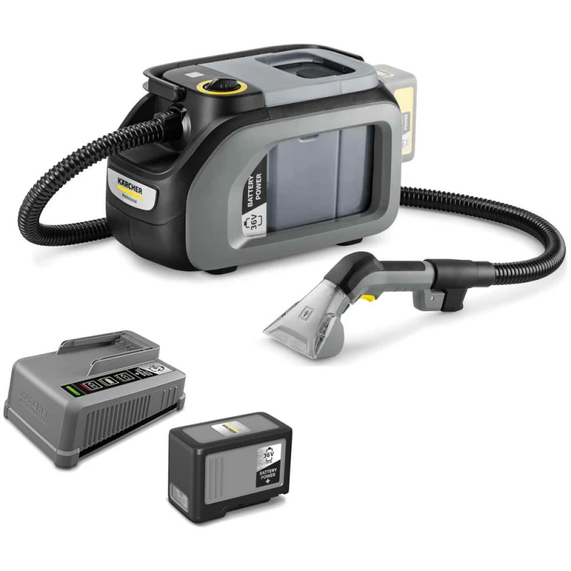 Image of Karcher PUZZI 2/1 BP Professional 36v Cordless Spray Extraction Spot Cleaner 1 x 7.5ah Li-ion Charger PUZZI 2/1 BP