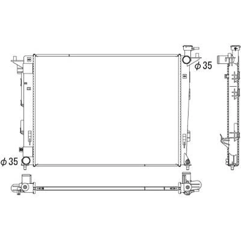 Image of Engine radiator DIEDERICHS DCM3722
