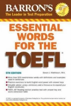 Image of Barrons Essential Words for the Toefl by Steven J. Matthiesen Paperback