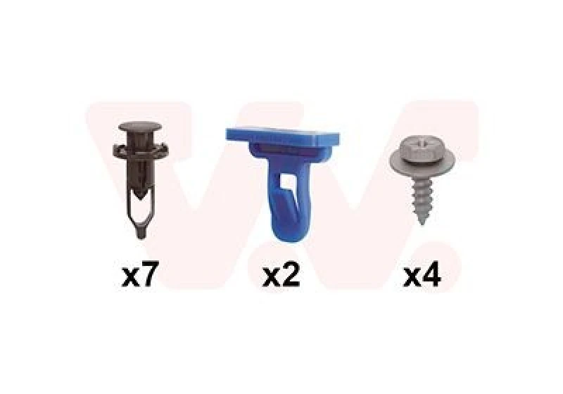 Image of VAN WEZEL Mounting Kit, bumper VAN WEZEL 5437793