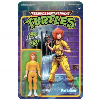 image of Super7 Teenage Mutant Ninja Turtles ReAction Figure - April O'Neil