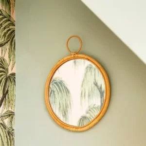 Image of Sass & Belle Round Rattan Mirror