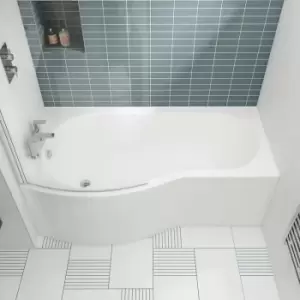 Image of B-Shaped Shower Bath 1500mm x 735mm/900mm - Left Handed - Nuie