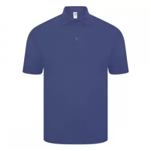 Image of Casual Classics Mens Original Tech Pique Polo Shirt (L) (Royal Blue)