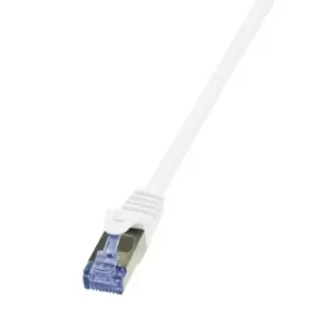 Image of LogiLink PrimeLine Cat.7 S/FTP 0.5m networking cable White Cat7...