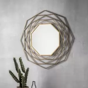 Image of Carson Mirror Gold Effect 91cm Gold Effect