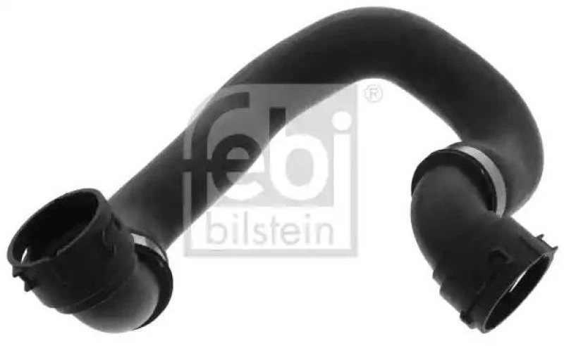 Image of FEBI BILSTEIN 100618 Radiator Hose EPDM (ethylene propylene diene Monomer (M-class) rubber), Lower Right, with quick couplers EPDM (ethylene propylene