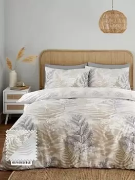 Image of Catherine Lansfield Floral Foliage Duvet Cover Set