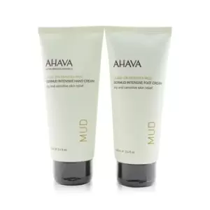 image of AhavaMud Hand & Foot Duo Kit: Dermud Intensive Hand Cream 100ml+ Dermud Intensive Foot Cream 100ml 2pcs