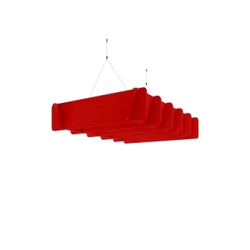 Image of Social Spaces Piano Scales Acoustic Suspended Ceiling Raft in Orange 1200 x 800m