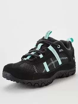 Image of Trespass Fell Low Walking Shoe - Grey/Mint , Grey/Mint, Size 4, Women