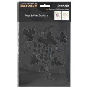 Rust-Oleum Rose Paint stencil Pack of 2