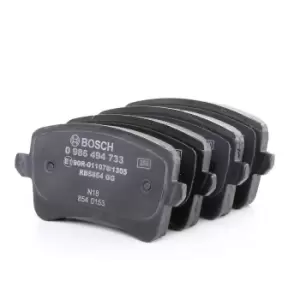 Image of Bosch Brake pad set AUDI 0 986 494 733 8K0698451,8K0698451D,8K0698451E 8K0698451G,8K0698451,8K0698451D,8K0698451E,8K0698451F,8K0698451G