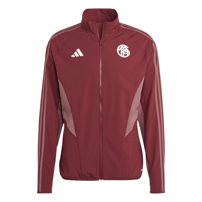 Image of adidas Bayern Anthem Jacket 2023 2024 Adults - Red Red XS