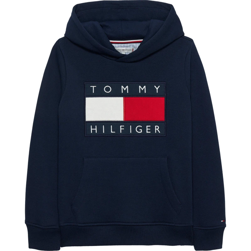 Image of Tommy Hilfiger Kids Heritage Pull Over Hoodie OTH Hoodies 4Y Blue 53905918135