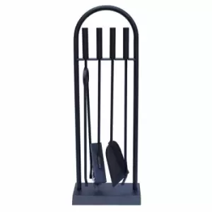 Lambeth Contemporary Fireside Companion Arch Tool Set - JVL