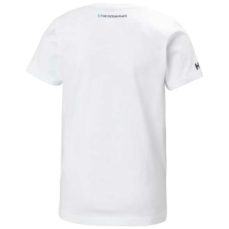 Image of Helly Hansen Kid's T-Shirt Helly Hansen The Ocean Race Blanc Unisex 8 ans