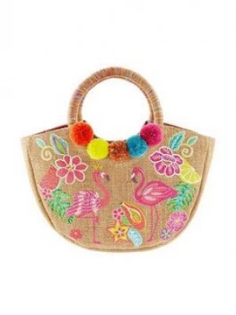 image of Monsoon Girls Tropical Paradise Hoop Handle Bag - Multi