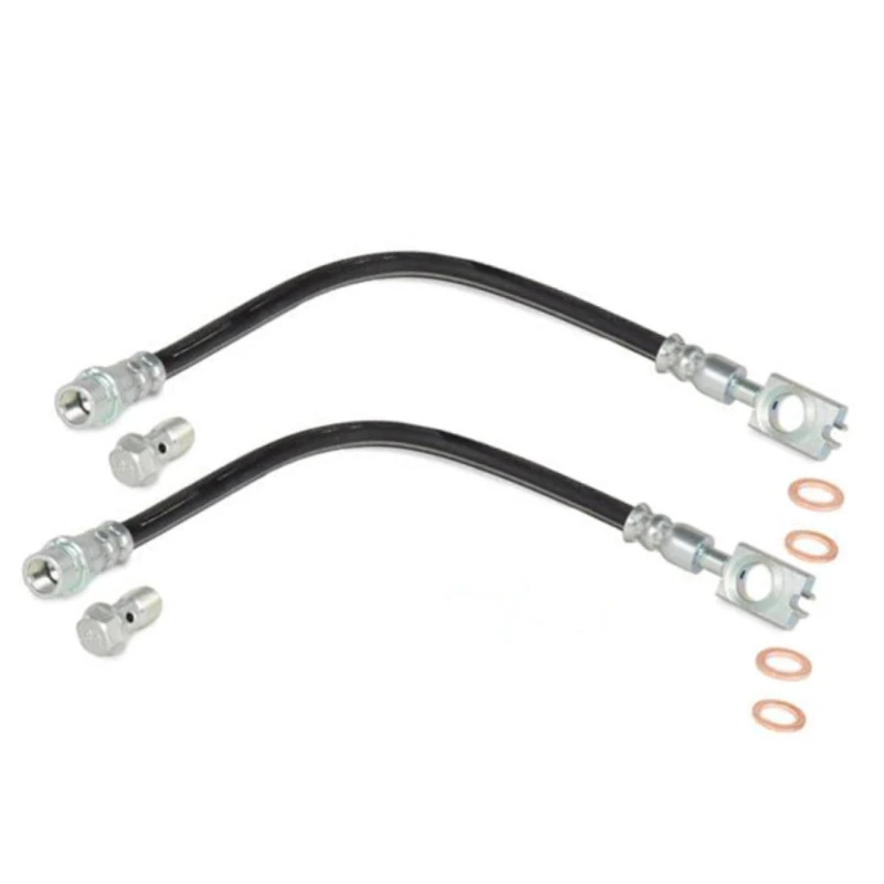 Image of RIDEX 83B0957 Brake Hose Rear Axle both sides Brake Hose (83)
