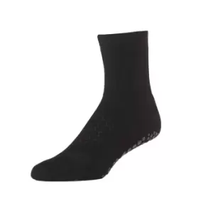 image of Base 33 Mens Gripped Crew Socks (L) (Black)