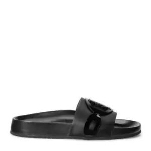 image of Lauren by Ralph Lauren Lauren by Ralph Lauren Ayden Slides Womens - Black