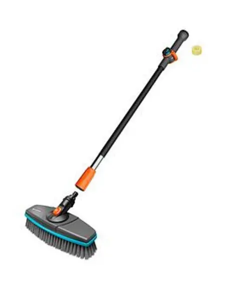 image of Gardena CLEANSYSTEM Soft Surface Cleaning Brush and Handle Set