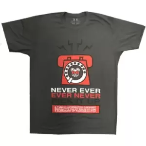 Image of Radiohead - Never Pick It Up Unisex XX-Large T-Shirt - Grey