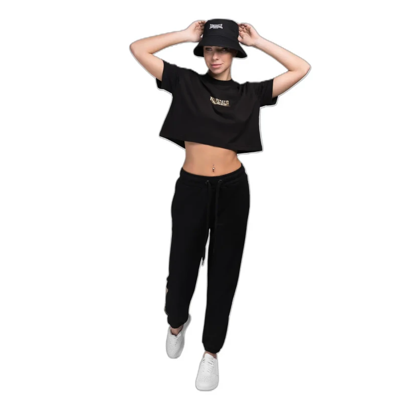 Image of Lonsdale Womens short T-Shirt Lonsdale Aultbea Noir Female 2XL