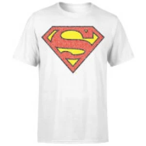 image of Originals Official Superman Crackle Logo Mens T-Shirt - White - 3XL