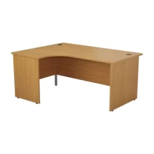 image of 1600 X 1200 Panel Left Hand Radial Desk Nova Oak