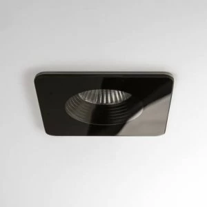 Image of LED 1 Light Square Recessed Downlight Black - Fire Rate IP65