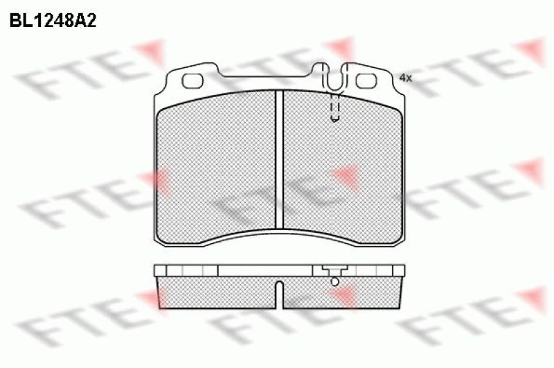 Image of Brake pad set FTE 9010074