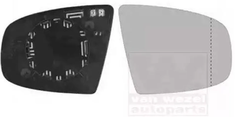 Image of VAN WEZEL 0687838 Wing Mirror Glass * HAGUS * Right Mirror Glass,outside mirror (1914)