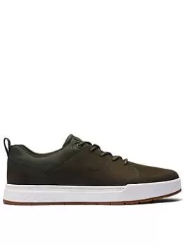 image of Timberland Timberland Maple Grove Leather Oxford Trainers, Dark Green, Size 10, Men