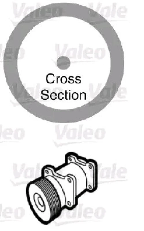 Image of VALEO 509159 Gaskets Seal,coolant pipe (547)