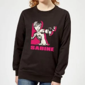 Image of Star Wars Rebels Sabine Womens Sweatshirt - Black