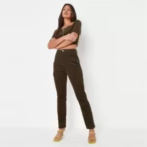 Missguided Cord Cargo Jeans Co Ord - Green