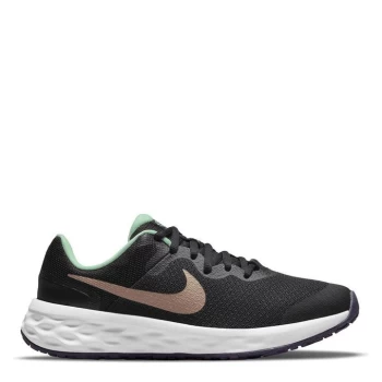 image of Nike Revolution 6 Big Kids Running Shoe - Black/RedBronze