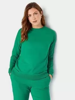 image of Long Tall Sally Green Sweatshirt, Green, Size 10, Women