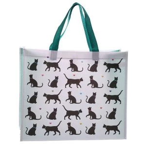 image of Cat Design Durable Reusable Shopping Bag