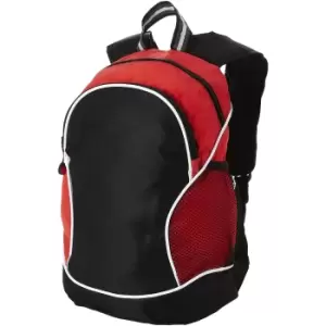 Image of Bullet Boomerang Backpack (29 x 18 x 42 cm) (Solid Black/Red)