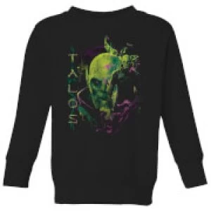 Image of Captain Marvel Talos Kids Sweatshirt - Black - 11-12 Years