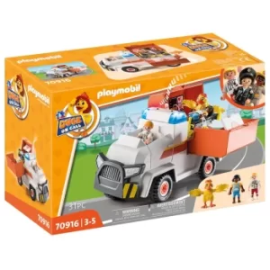 Image of Playmobil D.O.C.- Ambulance Emergency Vehicle (70916)