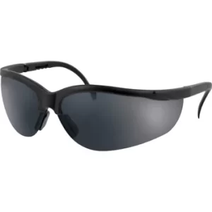 Image of Wraparound Smoke Lens Safety Glasses with Extendable Arms
