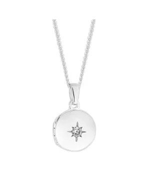 image of Simply Silver Mini Locket Necklace