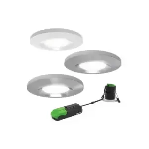 Image of 4LITE IP65 3000K/4000K/6000K Dimmable LED Fire-Rated Downlight with 3 Colour Bez