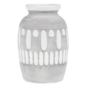 image of Inca Grey Urn Vase Small