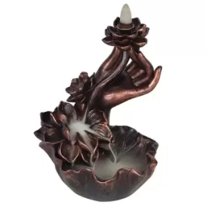 Image of Hand with Flower Backflow Burner