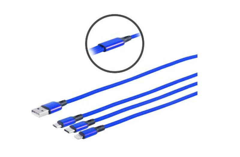 Image of Microconnect MC-USBA-3WAY USB cable USB 3.2 Gen 1 (3.1 Gen 1) 1.2 m US
